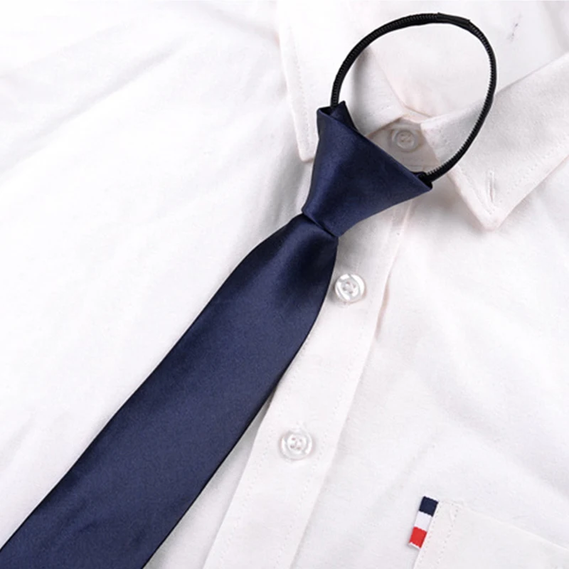 5 Colors Solid Men-wearing Ties Elegant Classic Wedding Dinner Meeting Polyester Silk Neck Accessories