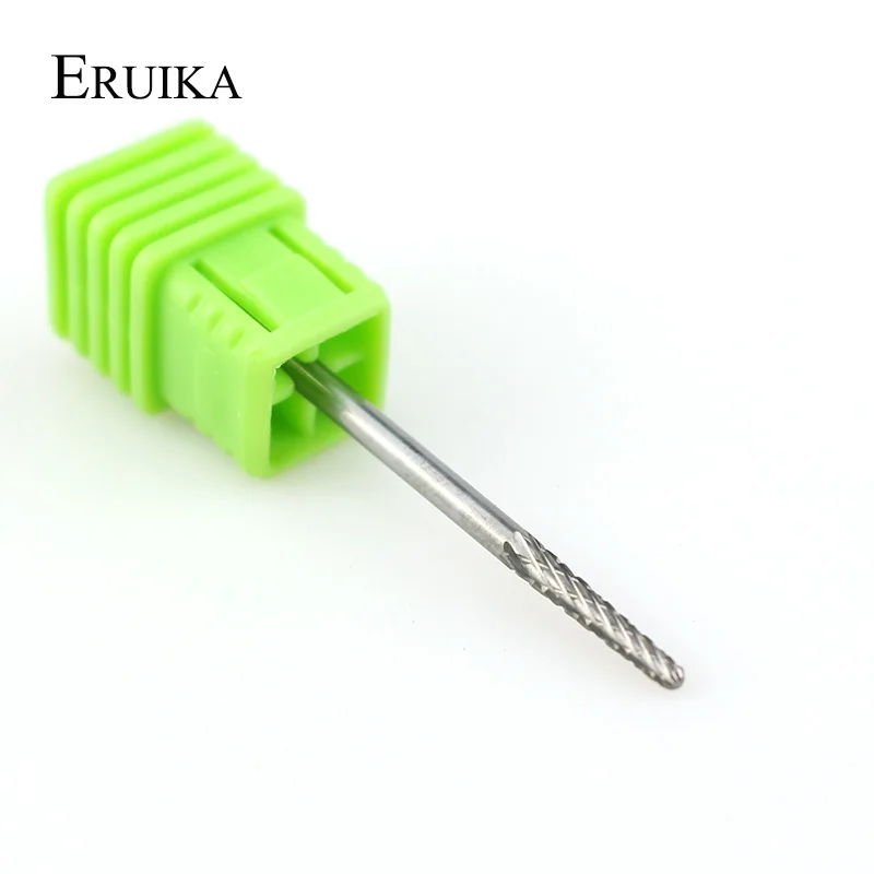 ERUIKA Tungsten Carbide Burrs Nail Drill Bit Milling Cutter for Manicure Remove Nail Gel Bur Electric Drill Machine Accessory