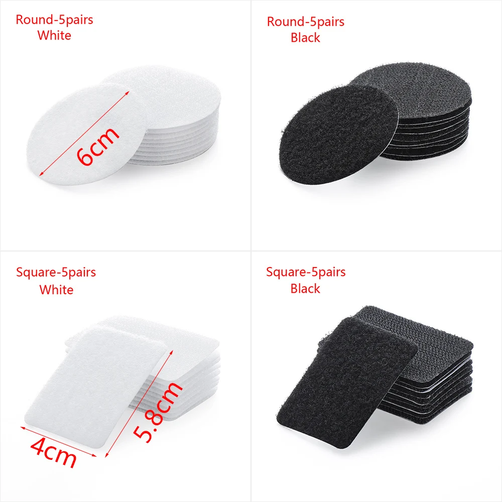 Support auto-adhésif antidérapant, 5 paires, autocollant magique pour tapis de canapé, ruban de fixation, colle forte, Gadget de maison, outil d'accessoires de couture à domicile