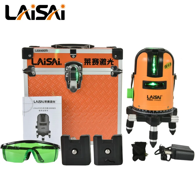 Laisai 3-line 5-line blue and green laser level instrument high-precision LSG649SPD line marking instrument