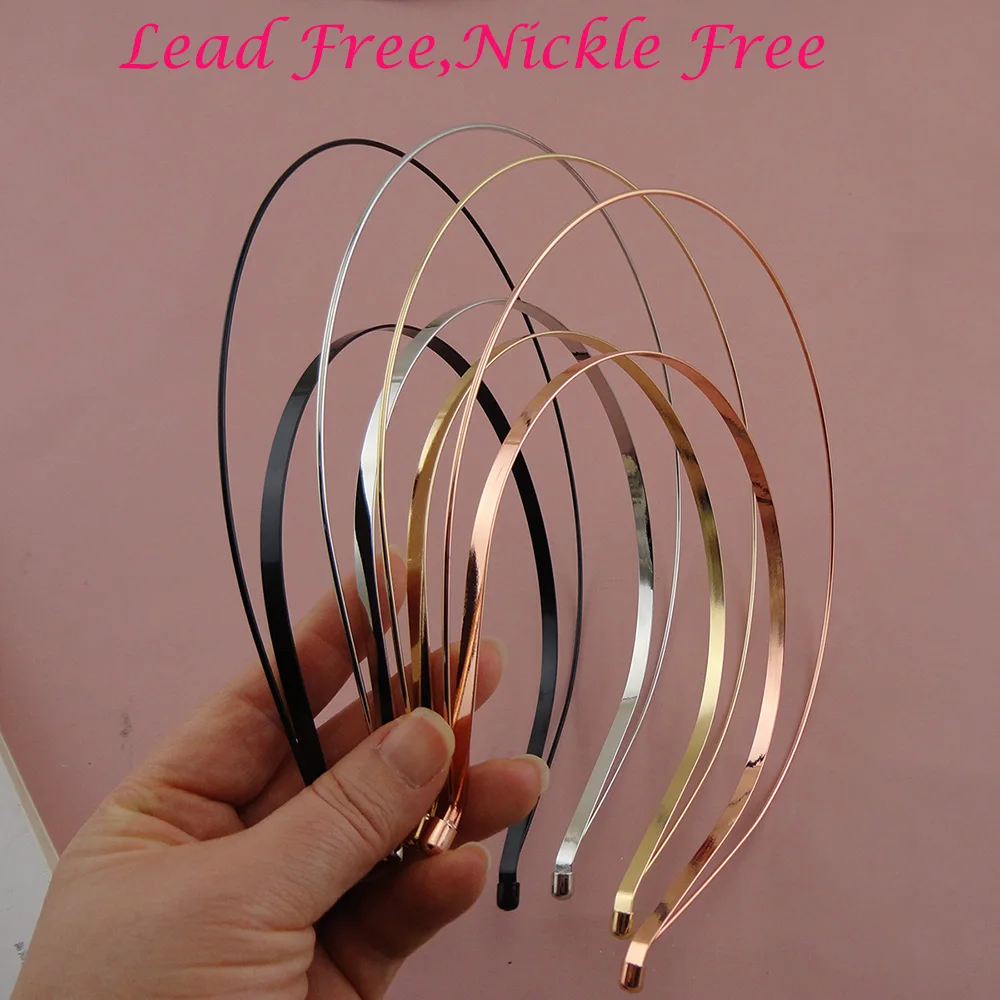 Black/Silver/Rose Golde/Golden Two Layers Double Wires Metal Hair Headbands Goddess Aura Hairbands Tiara Crown Hair Hoops DIY