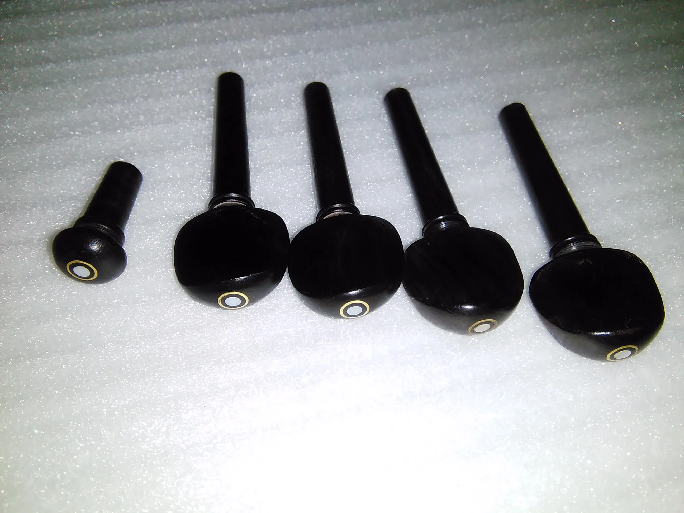 4PCs VIOLA Pegs Rosewood or Ebony Parts With 1 PC End Pin for 15\