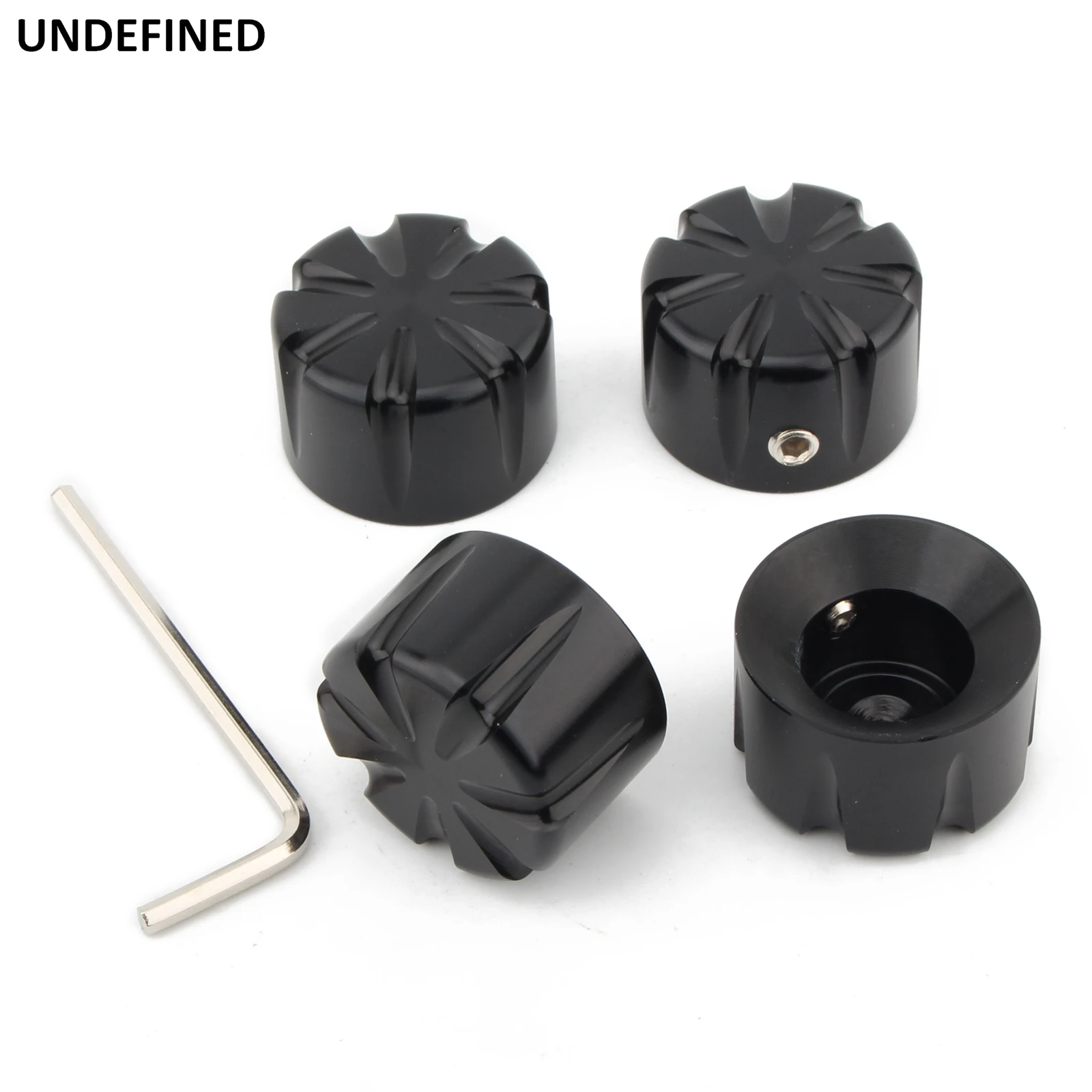 Black Spark Plug Head Bolt Cap Cover Screw Caps Trim for Harley Twin Cam Sportster 883 1200 Touring Street Glide 1999-2022 4PCS