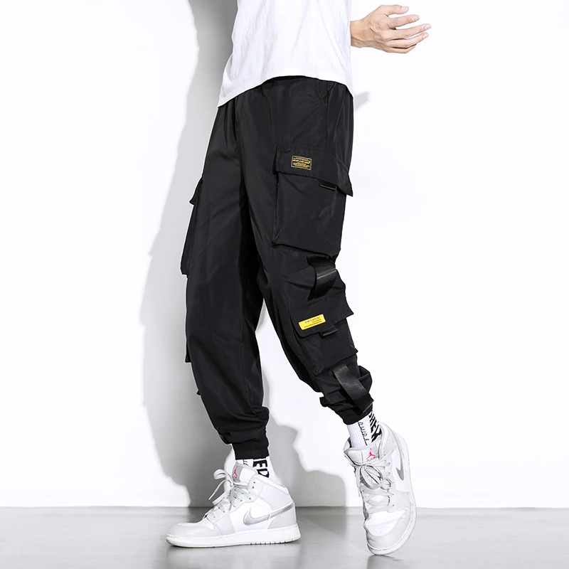 

Trendy Streetwear Pants Men's 2021 New Harajuku Harem Pant Korean Joggers Trousers Ankle Length Sweatpants Male Cargo Pants