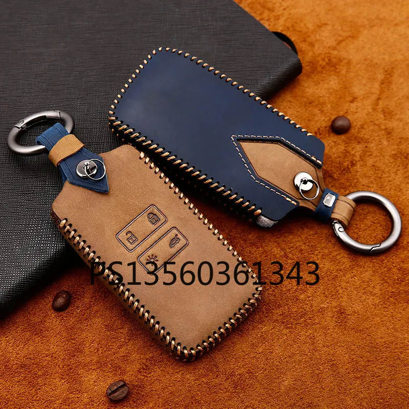 

Suitable for Renault Koleos Espace leather key cover buckle shell