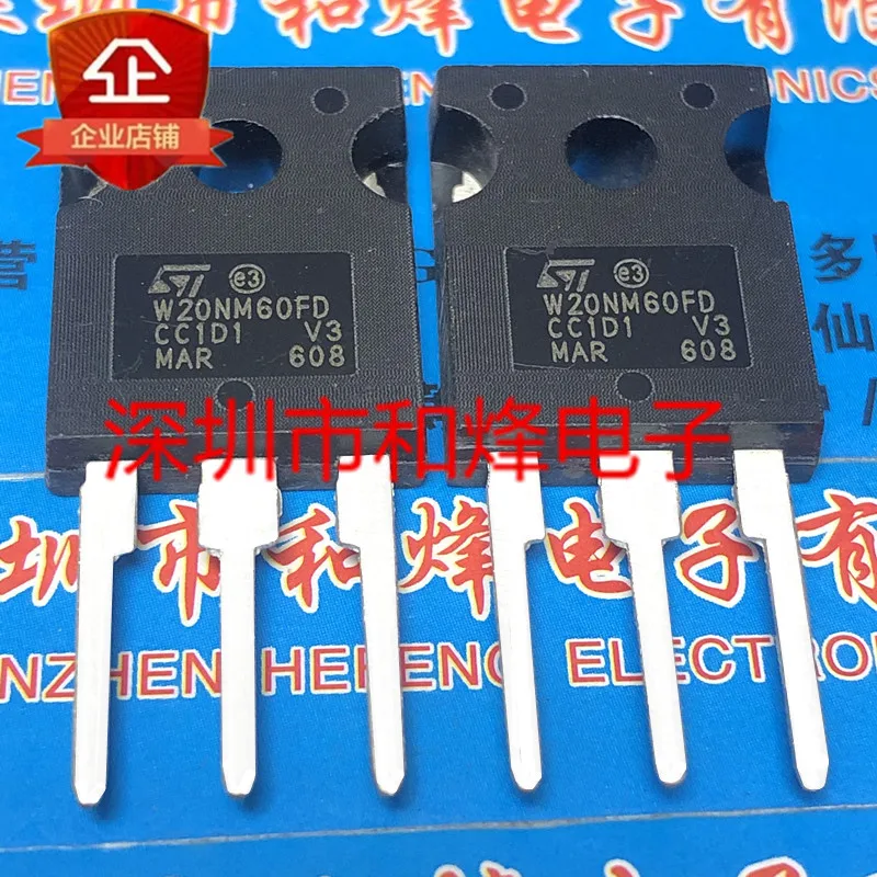 

Original 2pcs/ W20NM60FD STW20NM60FD TO-247 600V 20A