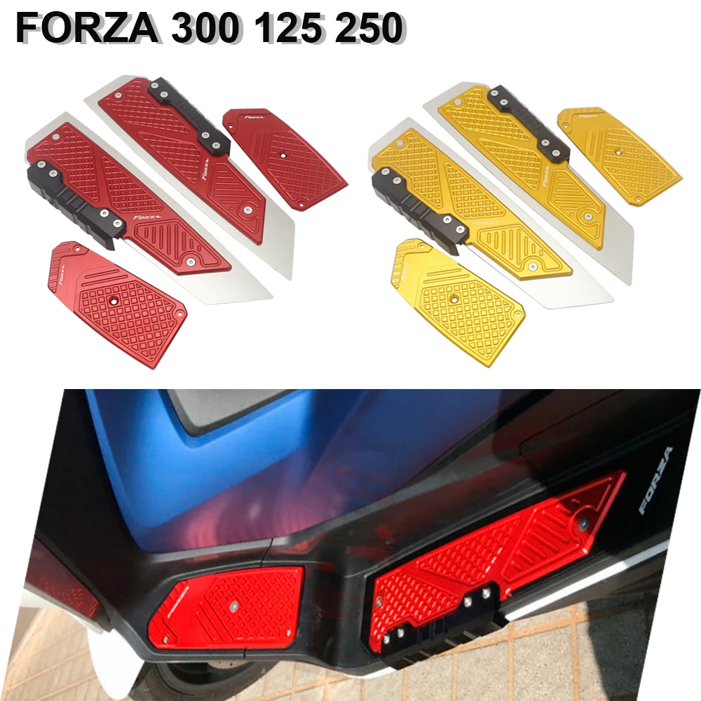 

Motorcycle Accessories For Honda Forza300 MF13 FORZA 300 125 250 2018 2019 2020 CNC Footrest Footpad Pedal Plate Parts