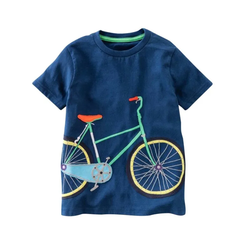 Cotton Boys T-Shirt Kids Shirts Baby Boys Casual Short Sleeve Car Print Tee For Boy Summer Children Toddlder Tee Shirts Tops