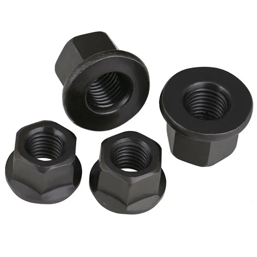 

Hex Flange Nuts Grade 4.8 Black 45# Steel Hexagon With Pad Nuts M10 M12 M14 M16 M18 M20 M22 M24 M27 M30