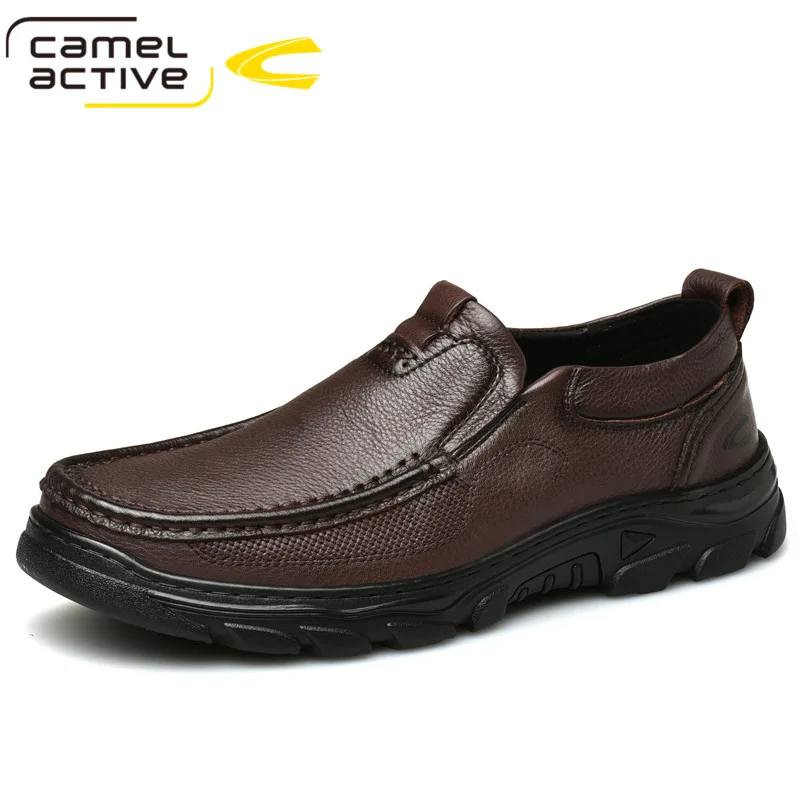 

Camel Active Fashion Men's Casual Shoes Genuine Leather Retro Loafers Classics Men Leisure Shoe Comfortable Platform Footwear