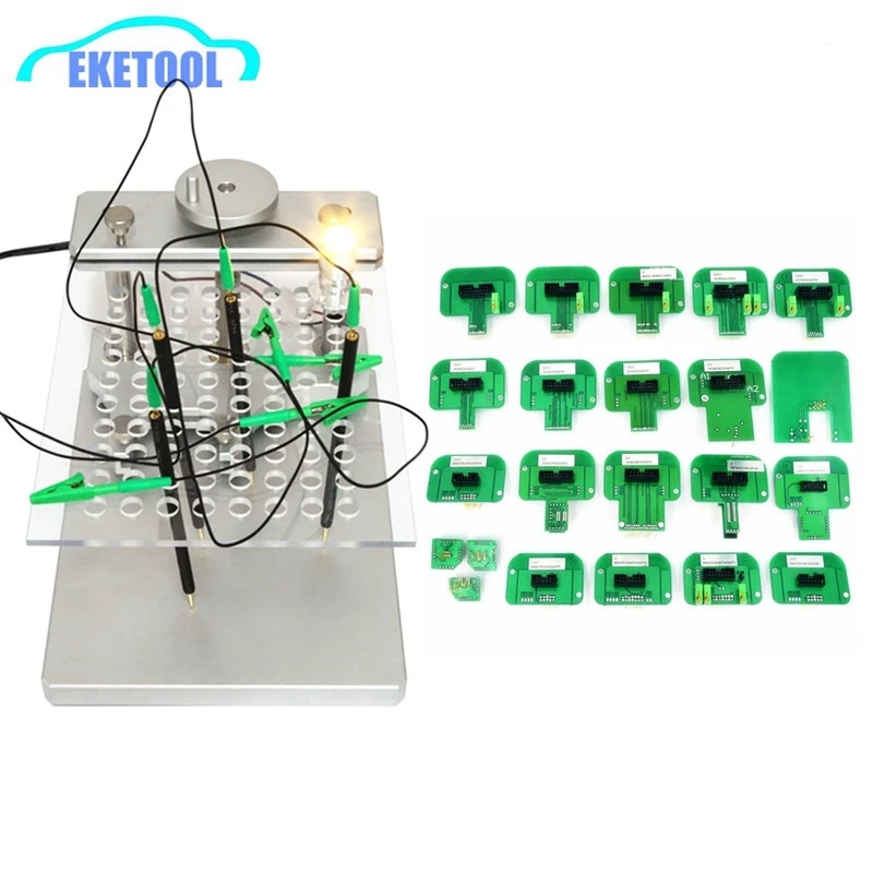 LED BDM Frame Metal Stainless Steel 2 IN 1 BDM Probe 22pcs Adapters BDM FRAME For ECU Programmer Tool FGTECH V54 KESS V2.80 KTAG