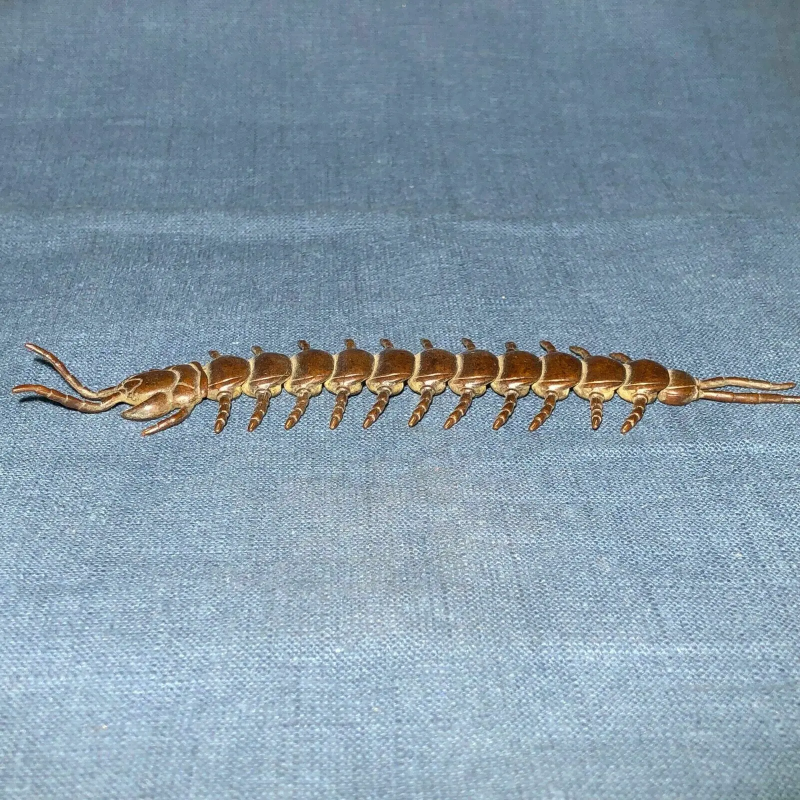 Old Solid Copper Pure Handwork Chinese Collectible Scolopendra Antique Statue