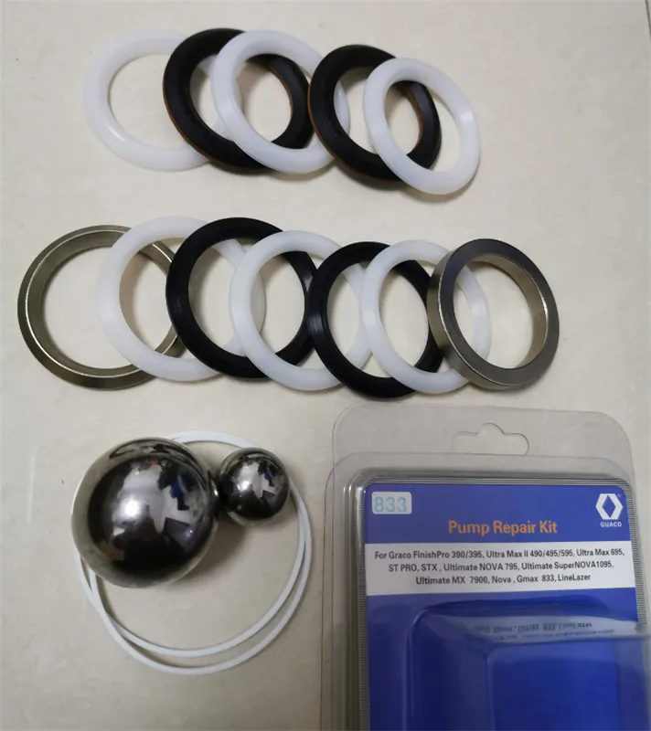 GH833  A7 Putian 1033 Airless Paint Sprayer Parts Pump Repair Kit Purpose Putty Machine  Secret Seal Graco GH833