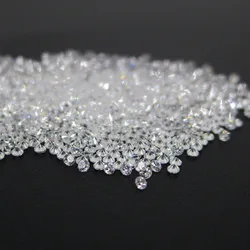 50pcs/Bag AAA+ Size 2.1mm 2.25mm,2.3mm Clear Crystal Cubic Zircon Stone 2.1-3.0mm Round Cut Loose CZ Zirconia