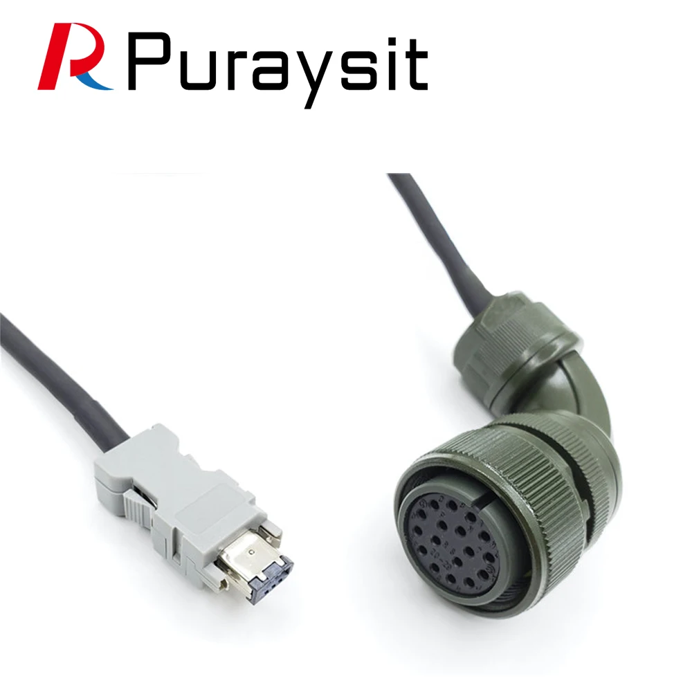 Puraysit Servo Motor Encoder Cable VW3M8122R30 VW3M8122R50 VW3M8122R80 VW3M8122R100 for Schneider LXM23 LXM28 series