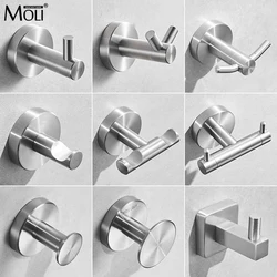 Brushed 304 Stainless Steel Clothes Hook Wall Mounted Towel Hook Bathroom Hardware Robe Hook MLF102