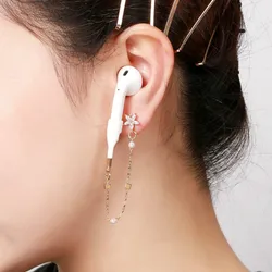 Anti-lost Holder Earphone Stand Strap for Apple iphone XS Max X XR Airpods 2/3 Pro Wireless Headphone Mount Ear Hook earring