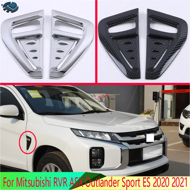 For Mitsubishi RVR ASX Outlander Sport ES 2020 2021 Car Accessories leaf board decoration on shark gills