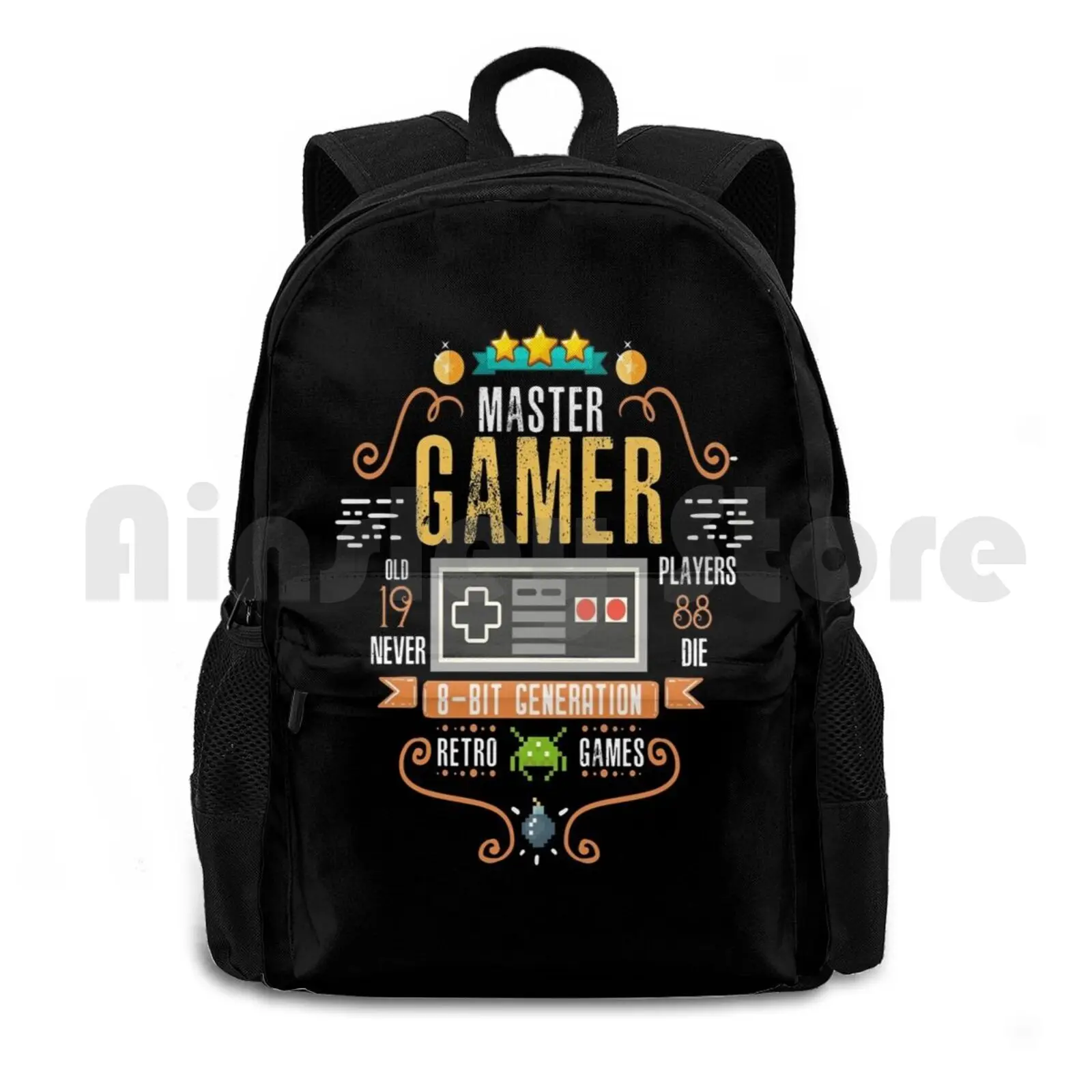 Video Gamer 1988 Birthday Retro Gamer Design Gift Print Outdoor Hiking Backpack Riding Climbing Sports Bag Gaming Video Games