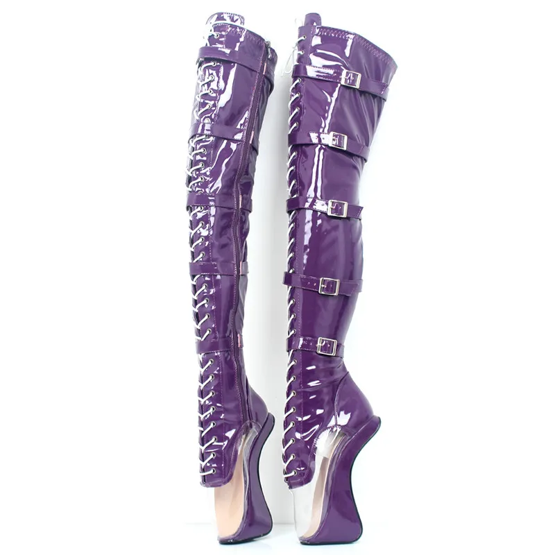 7.09in High Height  Women's Sexy Party Boots Hoof Heels Over-the-Knee-High Boots  US Size 6-14 No.MT1830