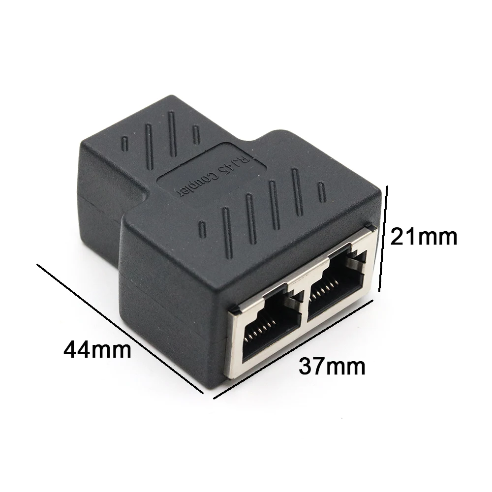 xintylink 1 to 2 ways rj45 female splitter connector lan rg rj 45 cat6 cat5e cat5 stp shielded ethernet network cable adapter