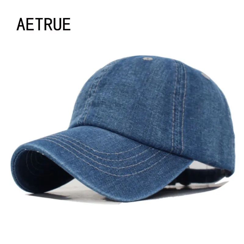 

Washed Denim Jeans Men Baseball Cap Women Snapback Hats Caps For Men Falt Bone Gorras Casquette Solid Male Dad Baseball Hat Cap