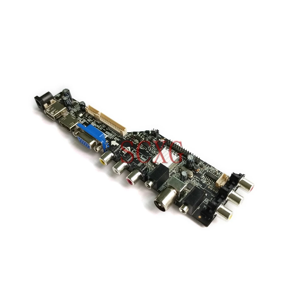 HDMI-compatible VGA AV USB Drive Board DVB Digital KIT 1CCFL Fit TD141TGCD1/TD141TGCD2/BT141XG01/QD141X1LH12 1024*768 LVDS-30Pin