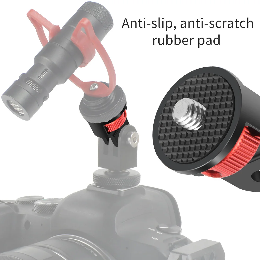 Universal 1/4 Schraube Konverter Halterung Mini Stativ Adapter 360 Schwenkbar mit M5 Rändelschraube für Gopro Hero Insta360 DJI Action Kamera – Detail 15