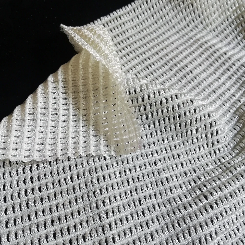 3D-Texturierter Stretch-Spandex-Netzstoff Weiches Power-Net Elastisches Nylon Durchsichtiges Material für Dessous, BH, Unterwäsche, DIY-Näharbeiten – Detail 4