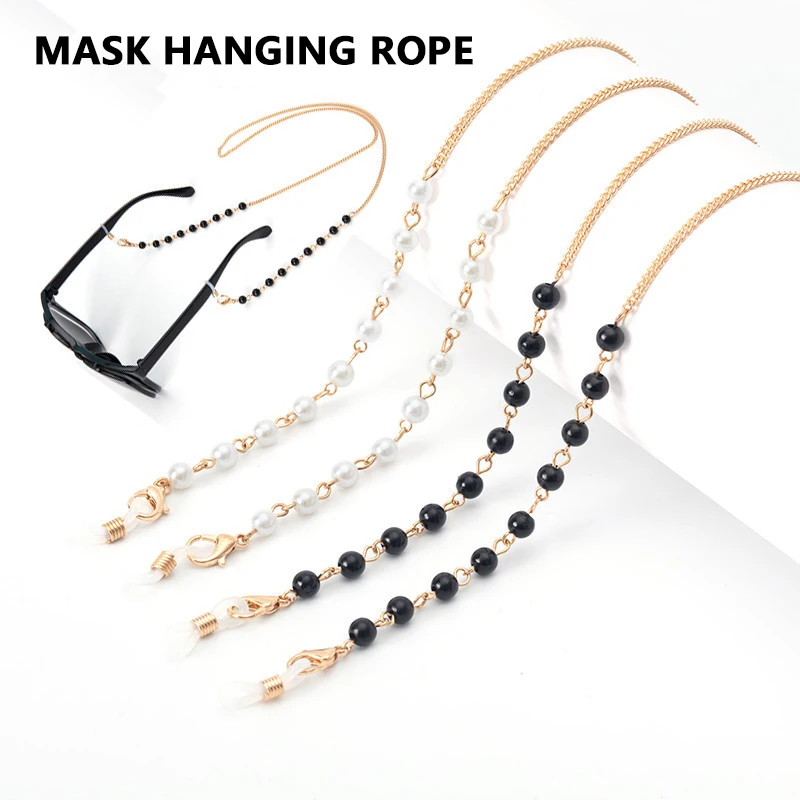 Acrylic Pearl Crystal Eyeglasses Chains For Women Sunglasses Masking Chains New Fashion Jewelry Accessory Mask Hanging Rope