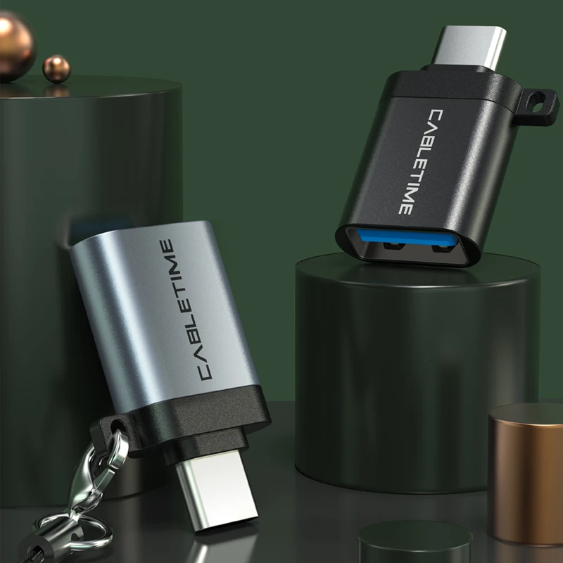 CABLEIME Type C OTG Adapter USB3.0 Một Nữ To Type-C Adapter Sạc Và Đồng Bộ Chuyển Đổi Dành Cho Điện Thoại Di Động máy Tính Xách Tay Máy Tính Bảng C011