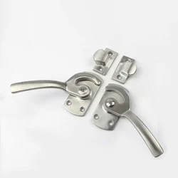 Stainless Steel Oven Door Lock Cabinet Sealing Handle Mechanical Flat Pressure Lock for Kitchen Appliances