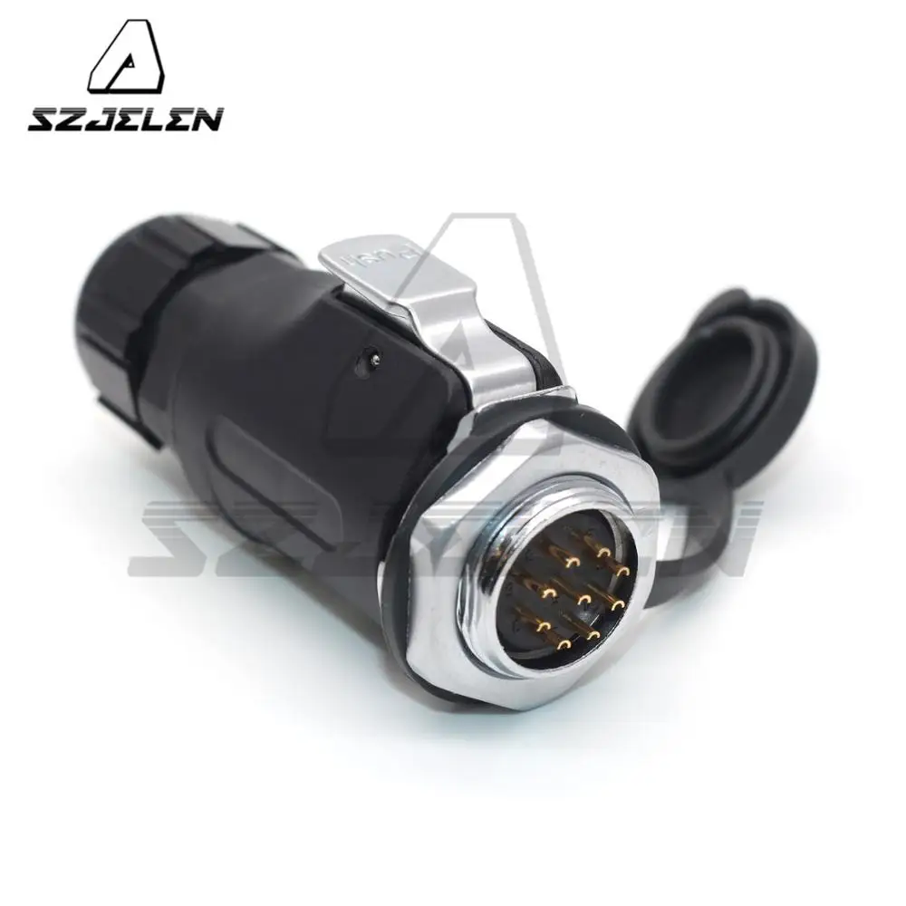 XHP20, IP67 9pin Waterproof Conectors, LED Power Cable Connector Male And Female, Car Connector, Electrical Power Plug Socket