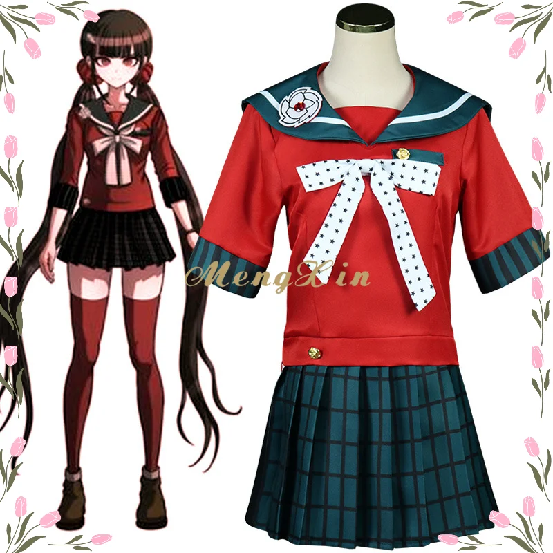 

Anime Danganronpa V3 Killing Harmony Harukawa Maki Cosplay Costume Girls School Uniform Women Sailor Suit Dress Halloween Party