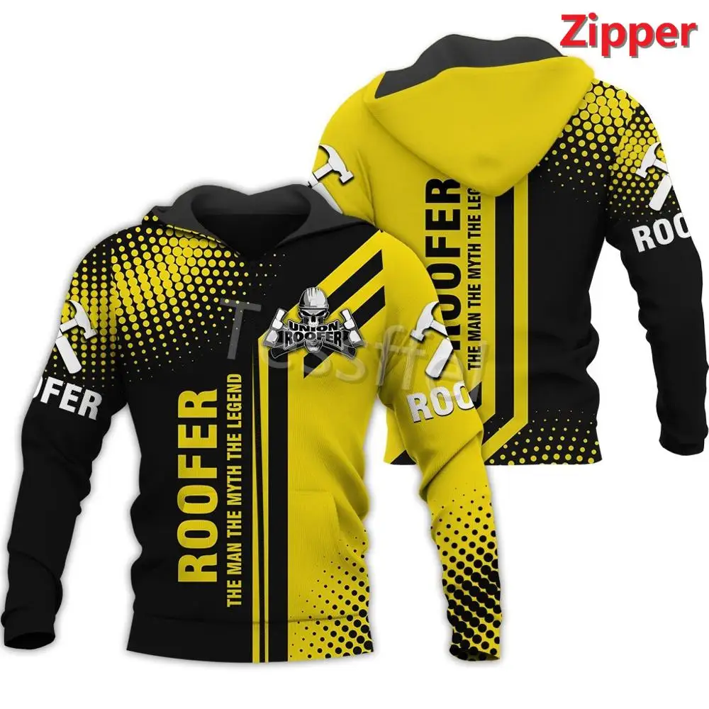 Tessffel Roofer I Love My Job 3D Printed New Men\'s Sweatshirt Zipper Hoodie Casual Jacket Sweater Autumn/Winter Style-3