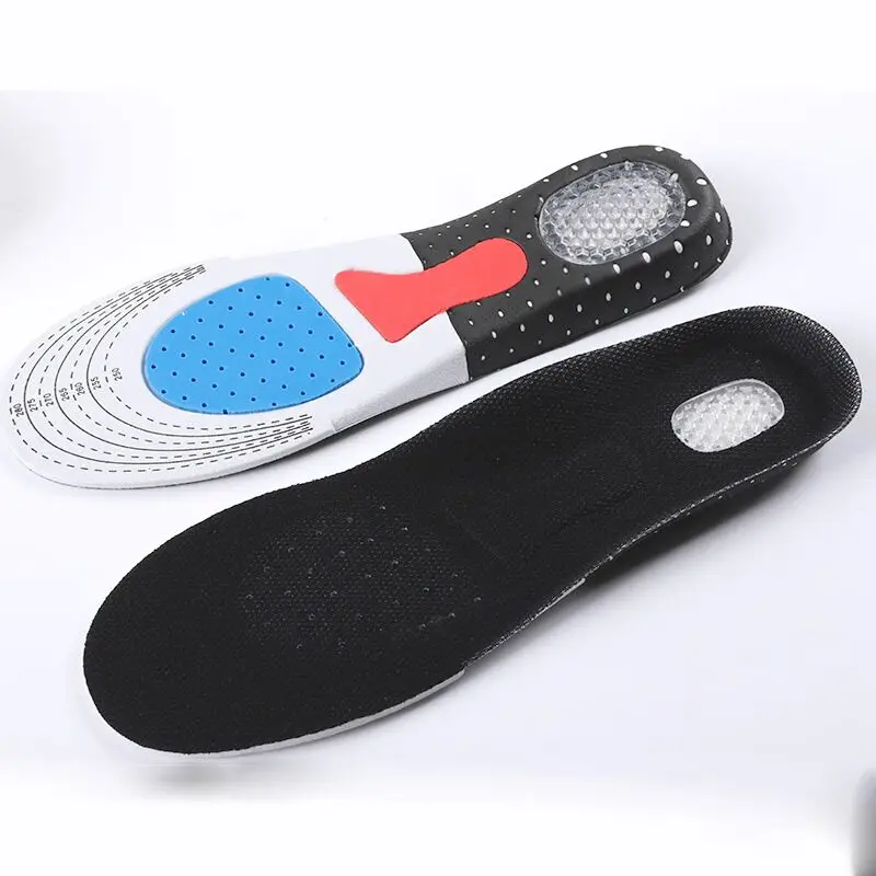 Unisex Orthotic Arch Support Sport Shoe Insoles Pad Sport Running Gel Insoles Shock Absorption Cushion For Men Women Foot Care