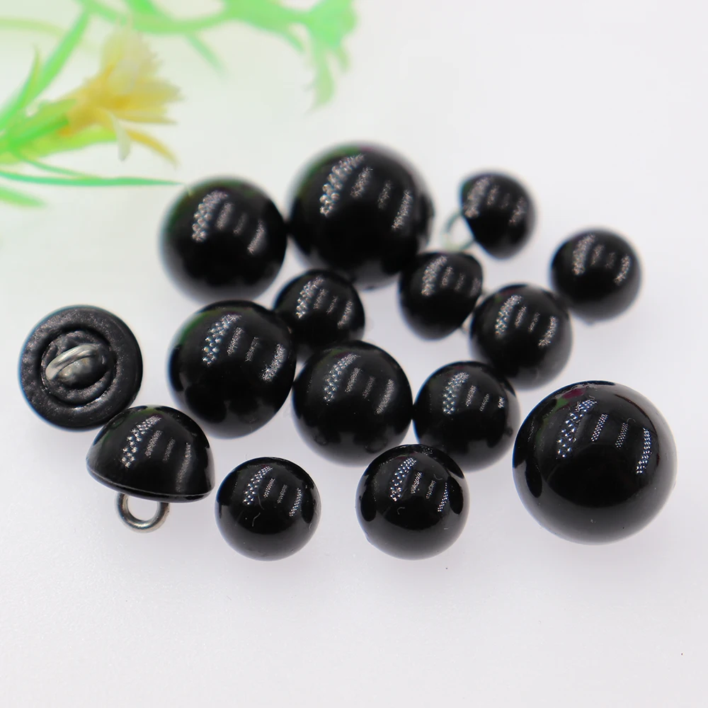 8mm - 12.5mm Copper Foot White Black Mushroom Pearl Buttons for Sewing Spring Autumn Fashion Clothing Accessories Supplies