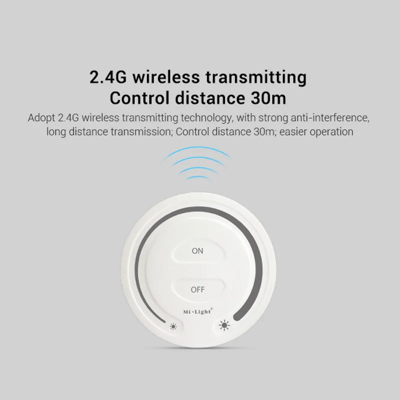 

Mi Light FUT087 2,4 ГГц беспроводной сенсорный пульт дистанционного управления с регулировкой яркости светодиодный диммер для продуктов Mi boxer