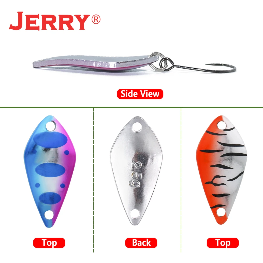 Jerry Aquarius Micro Trout Area Fishing Lure Set Glowing In The Dark Freshwater 2.5g 3.5g Spoon Set Kit