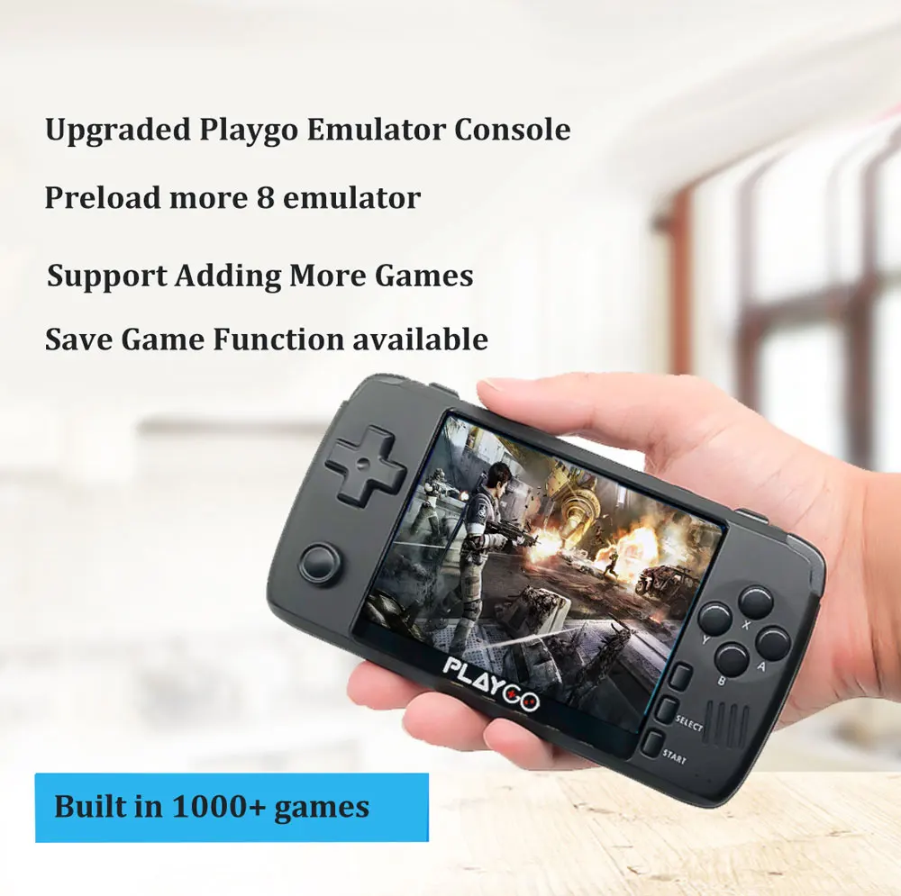 Upgraded PLAYGO Emulator Console 3.5 inch IPS screen Handheld Game player built in more 1000 games  For  NES/For PS/ Arcade