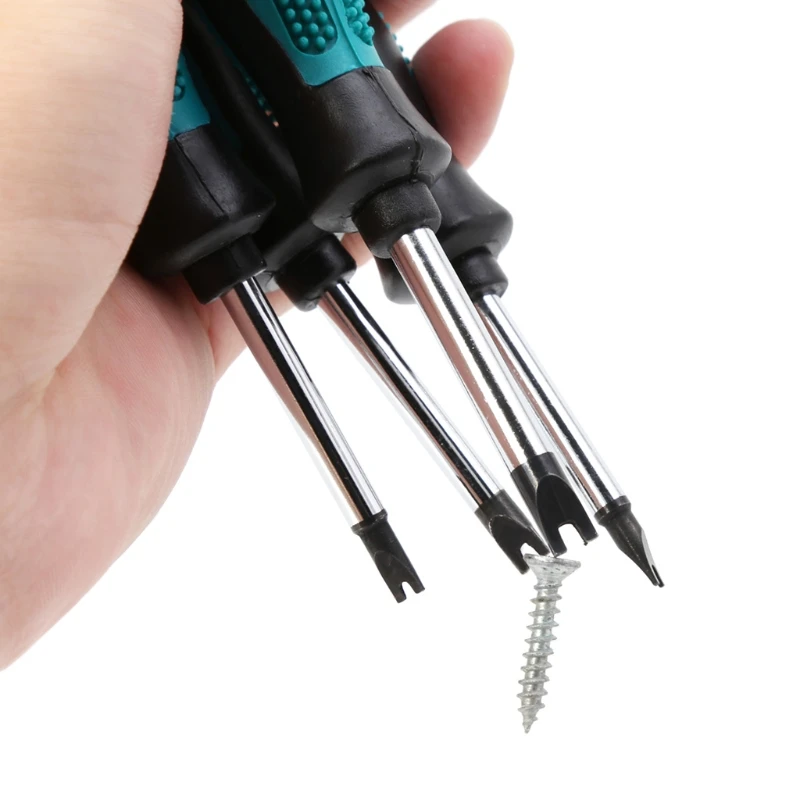 4Pcs Screwdriver Set Screwdriver Bits U Fork Type Magnetic Slotted Screw Driver Multifunctional Hand Tools Set