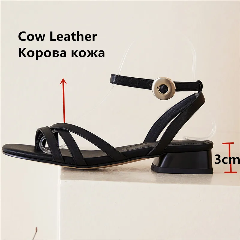 FEDONAS Fashion Heels 2025 Summer Newest Buttoned Sandals Vintage Thick Heels Pumps Women Wedding Office Lady Shoes Woman Heels