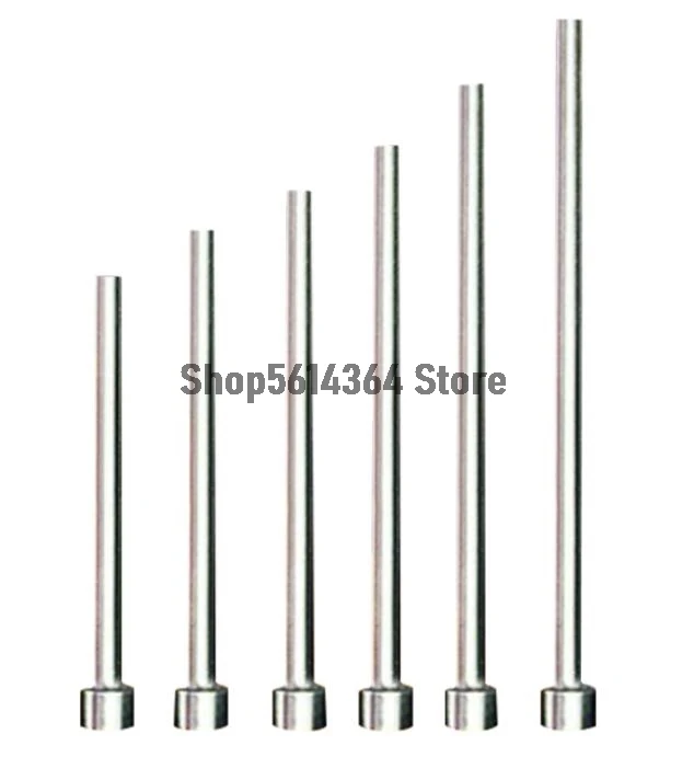 0.8 1 1.5 1.1 2 2.5-2.9mmTip 100mm Length Steel Straight Injection Mould Ejector Pin Die Thimble 5 Pcs