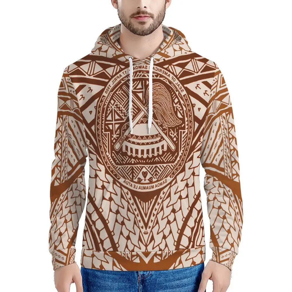 

Samoa Custom Pattern Polynesian Printing Men's Hoodies Hoodie Customize Your Design Standard Oversized Pullover Sweatshirts