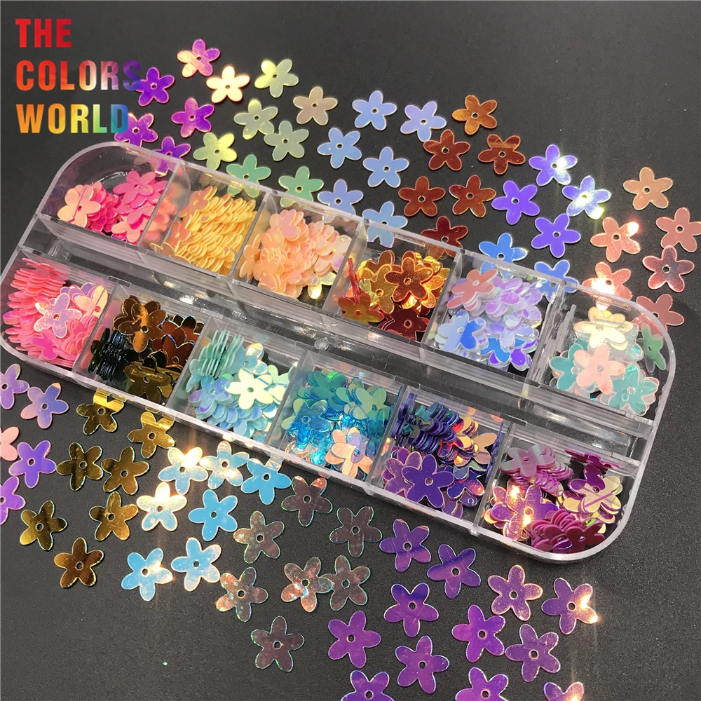 TCT-641 Flowers Sequins Decoration Маникюр коренастый Makeup 매니큐어 Handwork Tumbler Crafts Manicure Festival Accessories Supplier