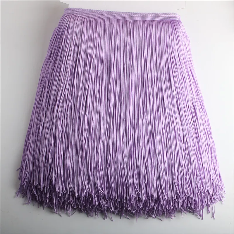 1 yards Fringe Lace Tassel Polyester Lace Trim Ribbon 30cm Long  Sew Latin Dress Stage Garment Curtain DIY Accessories