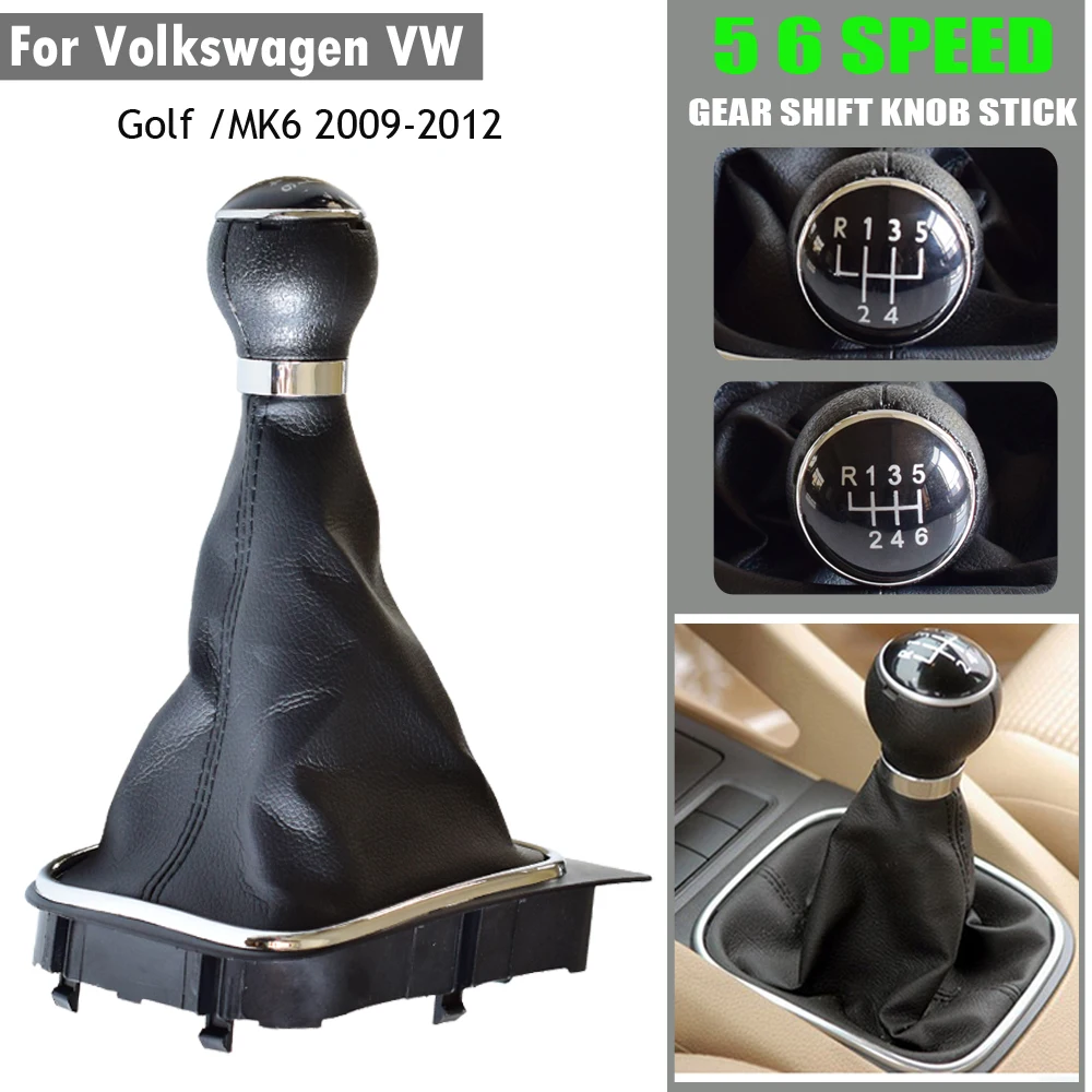 5 Speed 6 Speed Car For Volkswagen GOLF 6 VI MK6 Jetta 5 Golf 5 V MK5 Gear Shift Knob Lever Hand Ball