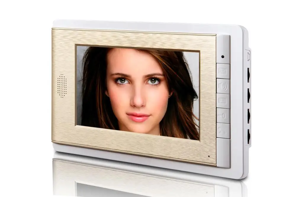 7 Inch HD1080P Video Deurtelefoon Intercom Systeem Met High Definition Bedrade Deurbel Camera, Ondersteuning Unlock