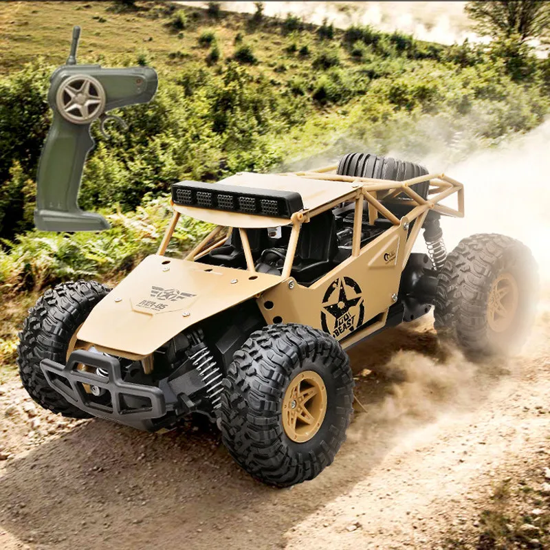 1:16 2.4G Alloy Remote Control Car Truck Buggy Climbing Toy RC Drift Racing RC Car 4WD High Speed Motor Alloy Car kids Toys Gift