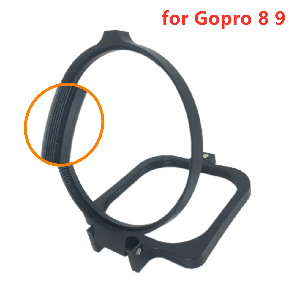 58mm Flip Lens Filter Adapter Cover for Original Case of GoPro Hero12 Black Hero 12 11 10 9 8 7 6 5 Gopro12 to add 58mm Filters